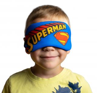Dětské masky na spaní  Pohodlná dětská maska na spaní s motivy oblíbených pohádkových postav. Barva: Superman