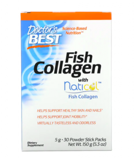Doctor's Best Fish Collagen (rybí kolagen), 30 sáčků  Doplněk stravy