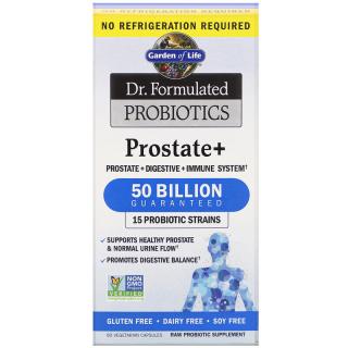 Dr. Formulated Probiotics Prostate+ (probiotika pro muže), 50 mld. CFU, 15 kmenů, 60 rostlinných kapslí