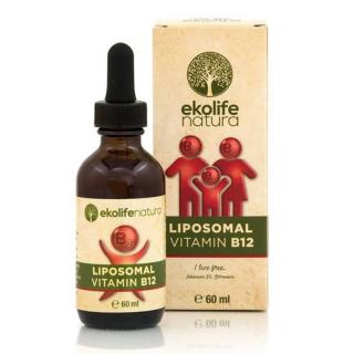Ekolife Natura - Liposomal Vitamin B12 60ml (Lipozomální vitamín B12)  Doplněk stravy