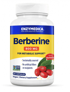 Enzymedica Berberine, 800 mg, 60 kapslí  Doplněk stravy