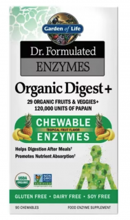 Garden of Life Enzymes Organic Digest+ Gummies, podpora trávení, 90 žvýkacích tablet