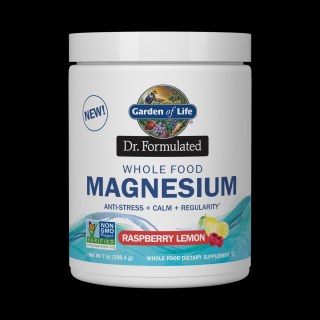 Garden of Life - Magnesium Dr. Formulated (hořčík) - malina a citron, 198g