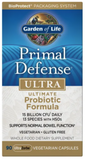 Garden of Life Primal Defense Ultra, probiotika, 15 mld CFU, 13 probiotických kmenů, 90 kapslí  Doplněk stravy