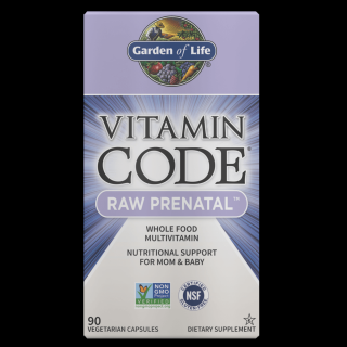 Garden of Life Vitamin Code RAW Prenatal (multivitamín pro těhotné ženy), 90 rostlinných kapslí