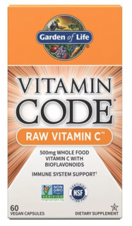 Garden of Life Vitamin Code Raw Vitamin C, 60 rostlinných kapslí