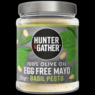 HUNTER & GATHER - Olivová vegan majonéza - Basil pesto, 250 g