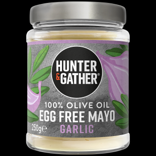 HUNTER & GATHER - Olivová vegan majonéza - Garlic, 250 g
