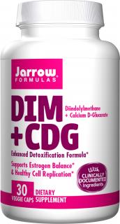 Jarrow DIM + CDG (diindolylmetan + D-glukarát vápenatý), 30 rostlinných kapslí