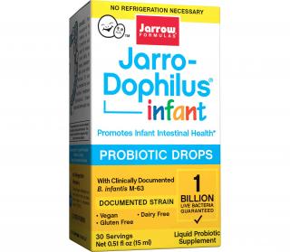Jarrow Jarro-Dophilus Infant, Probiotické kapky pro děti, 1 miliarda,  15 ml