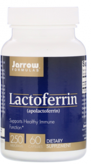 Jarrow Lactoferrin (laktoferin), 250 mg, 60 softgelových kapslí