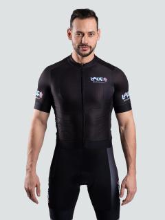 LAUF cyklistický set, dres a kraťasy, černý  Černý cyklistický dres s kraťasy Velikost: L