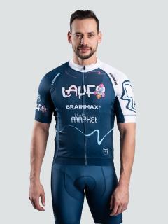 LAUF cyklistický set, modrý dres a modré kraťasy se šlemi  Modrý cyklistický dres s kraťasy Velikost: XL