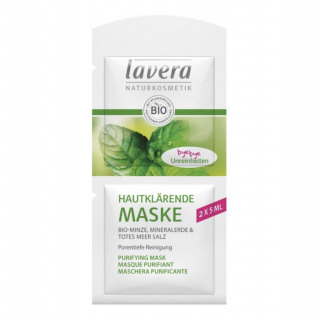 Lavera - Hloubková čistící maska Bio Máta, 2x5 ml