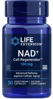 Life Extension NAD+ (NIAGEN®) Cell Regenerator, nikotinamid ribosid 100 mg, 30 rostlinných kapslí  Doplněk stravy