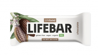 LifeFood - Tyčinka Lifebar čokoládová BIO, RAW, 40 g  CZ-BIO-001 certifikát