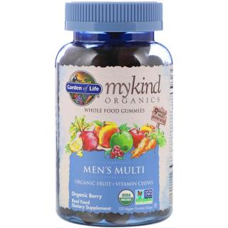 Mykind Organics Men's Multi, multivitamín pro muže 40+, 120 gumových bonbónů