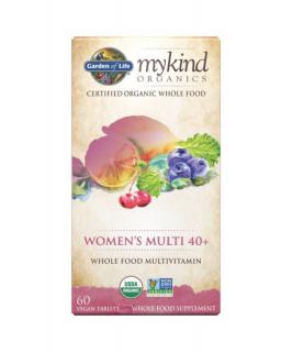 Mykind Organics Women's Multi 40+, multivitamín pro ženy, 60 rostlinných tablet