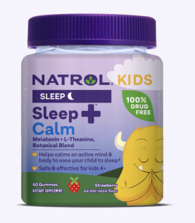 Natrol Kids Sleep+™ Calm Strawberry Gummies, Klidný spánek pro děti, jahoda, 60 gumových bonbónů