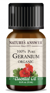 Nature's Answer Geranium Essential Oil, Gerániový esenciální olej, BIO, 15 ml