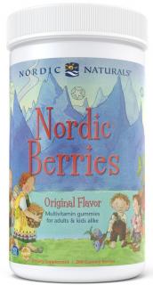 Nordic Berries Multivitamin pro Děti, Sladkokyselé, 200 gumových bombonu