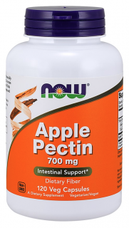 NOW Apple Pectin, 700mg, jablečný pektin, 120 rostlinných kapslí
