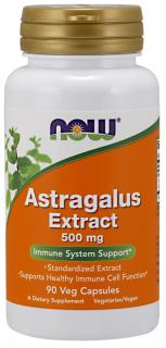 NOW Astragalus Extrakt (Kozinec), 500 mg, 90 veg. kapslí