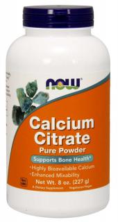 NOW Calcium Citrate Pure Powder, (Vápník čistý prášek), 227g