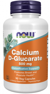 NOW Calcium D-glucarate (D-glukarát vápenatý), 90 rostlinných kapslí  Doplněk stravy