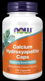 NOW Calcium Hydroxyapatite, (vápník, hydroxyapatit vápenatý), 120 kapslí