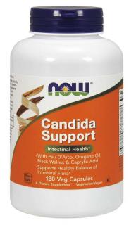 NOW Candida Support, 180 rostlinných kapslí