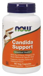 NOW Candida Support, 90 rostlinných kapslí