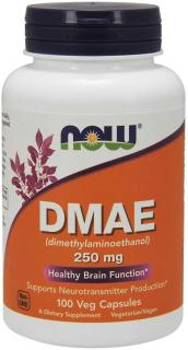 NOW DMAE, dimetylaminoetanol, 250 mg, 100 kapslí