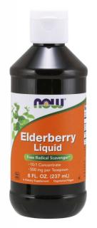 NOW Elderberry Liquid, Bezinka, 237 ml