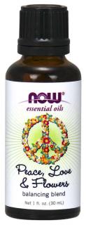 NOW Essential Oil, Peace, Love & Flowers oil blend (éterický olej směs míru, lásky a květin), 30 ml