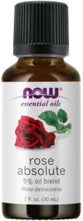 NOW Essential Oil, Rose Absolute Oil Blend (éterický olej Růže), 30 ml