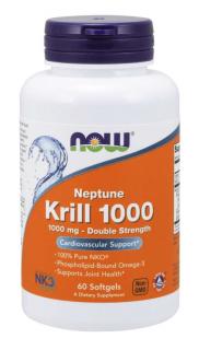 NOW Krill Oil Neptune (olej z krilu), 1000 mg, 60 softgel kapslí