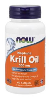 NOW Krill Oil Neptune (olej z krilu), 500 mg, 60 softgel kapslí