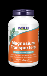 NOW Magnesium Transporters, 180 rostlinných kapslí