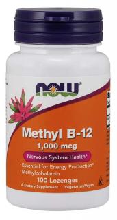 NOW Methyl B12, 1000 ug, 100 pastilek