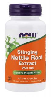 NOW Stinging Nettle Root (Extrakt z kořene kopřivy), 250 mg, 90 rostlinných kapslí