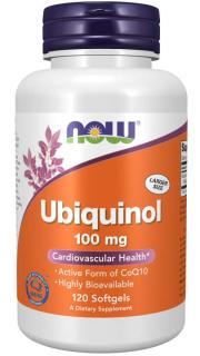 NOW Ubiquinol, Kaneka, 100 mg, 120 softgel kapslí