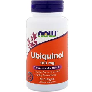 NOW Ubiquinol, Kaneka, 100 mg, 60 softgel kapslí