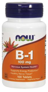 NOW Vitamin B1 Thiamin, 100mg, 100 tablet