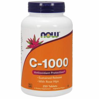 NOW Vitamin C-1000 se šípkem a postupným uvolňováním, 250 tablet