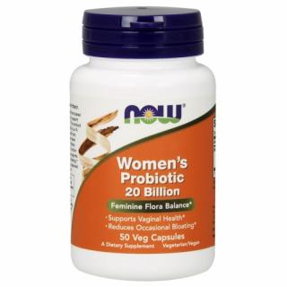 NOW Women's probiotic (probiotika pro ženy), 20 miliard, 50 rostlinných kapslí