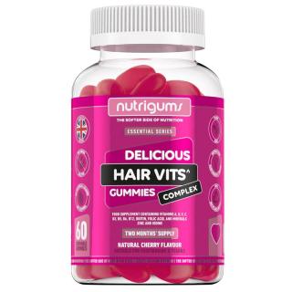 Nutrigums Hair Vitamin Complex, podpora vlasů, 60 želé bonbónů  Doplněk stravy