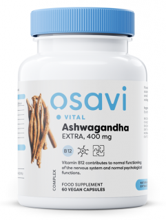 Osavi Ashwagandha Extra, 400 mg, 60 vegan kapslí  Doplněk stravy