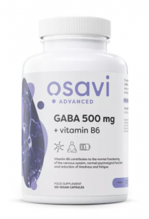 Osavi GABA 500 mg + Vitamin B6, 120 rostlinných kapslí, 120 dávek  Doplněk stravy