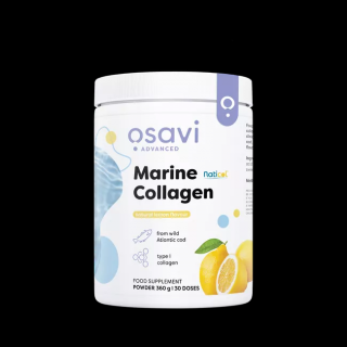 Osavi Marine Collagen Wild Cod Lemon, Mořský kolagen z divoké tresky, citrón, 360 g  Doplněk stravy